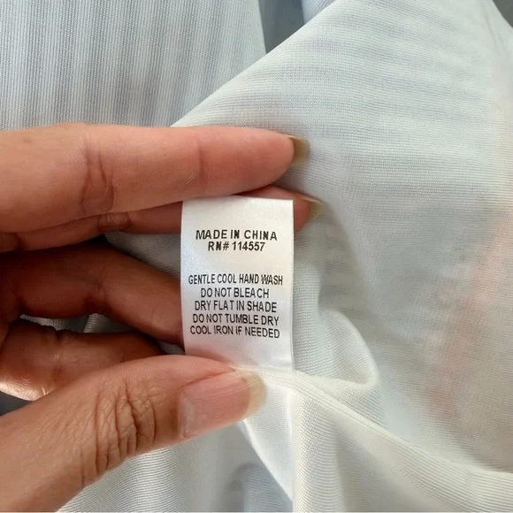 THML Blue and White Striped Cotton Sun Dress with Tassels & Embroidered Details - Picture 12 of 14